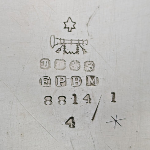 Circa 1890 British antique silver plate teapot James Dixon & Sons